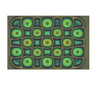Electric Field Viewer Pattern Display Membrane, Flexible Film Detector for Static Fields, Educational Science Tool for Lab Research, Yellow 50x50mm