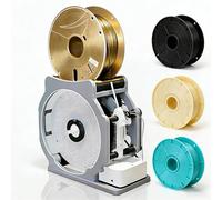 Electric Filament Respooler Machine, 3D Printer Spool Winder for 1kg, Auto Start Stop, No Tangling, for PLA PETG ABS TPU