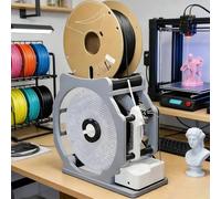 Electric Filament Respooler with Smart Start/Stop, 1kg Capacity - Handles Multiple Materials for 3D Printing Applications