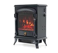 Electric Fireplace 1950 W KEKAI Arizona 37x23x51cm with Black Fire Simulation