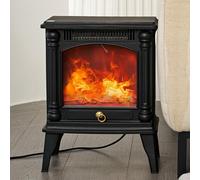 Electric Fireplace, 3d Simulated Flame Fireplace,3-second Rapid Heating Fire Places Electric Fireplace Multi-stage Temperature Control With Overheating Protection