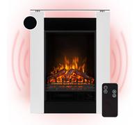 Electric Fireplace and Surround 1800/900W Electric Fire Heating LED Flames White