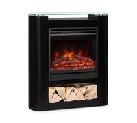Klarstein Electric Fireplace, Electric Fire and Surround Mantel Suite, 1800W LED Flame Fire Place with Remote Control, Timer, and Auto Temperature Control, Indoor Log Effect Wood Burner, Fan Heater