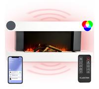 Electric Fireplace and Surround 2000 W Electric Fire Stove WiFi LED Flames White