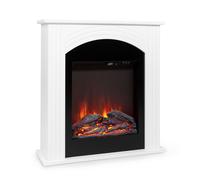 Electric Fireplace and Surround 2000W Electric Fire Stove LED Flame Remote White