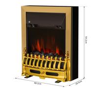 Electric Fireplace LED Light Complete Fire Place Heating Indoor Heater Coal Burning Flame Effect Heat 2000W Max