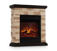 Electric Fireplace Space Heater Indoor Heating 1800 W LED Flames Remote Timer