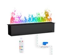 Electric Fireplace with 3D Multicolor Flame Effect and Water Vapor Smoke, Remote Control, 100cm
