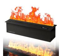 Electric Fireplace with Built-In Humidifier, 3D Touchable Flame and Automatic Water Filling for Modern Home Ambiance