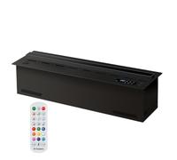 Electric Fireplace with Remote and Panel Control, Realistic 3D Water Vapor Flame, Touchable Flame Technology for Home and Office Decor