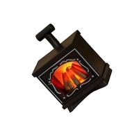 Electric Fireplaces LED Light for Toy Doll House, Black | Safe Construction with Realistic Flame Effect for Kids Role Play Scene Display Accessory