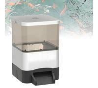 Electric Fish Food Dispenser, 10L Solar Automatic Fish Feeder,Pond Fish Food Dispenser,With Timer,For Goldfish,Vacation, Weekend Or Daily Use (Silver)