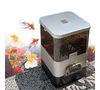 Electric Fish Food Dispenser, WIFI & Solar Panel, 120° Feeding Distribution, Adjustable 1-12 Feedings, Automatic Feeder for Fish Tank & Pond, Plug-in & Rechargeable