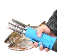 Electric Fish Scaler Remover, 125W Waterproof Powerful Motor, Two-way Rotated, Stainless Steel Blade Wheel, 2200mAh Lithium Battery, for Removing Fish Scales