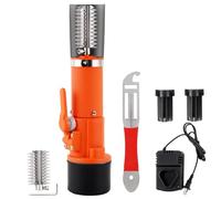 Electric Fish Scaler Remover, Powerful Fish Scraper Cordless Fish Scale Cleaner Set Rechargeable Automatic Fish Scaler Scraper Waterproof (2 Batteries & 2 Cutter Heads)