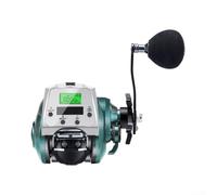 Electric Fishing Reel Solar Charge Real Time Temp Display(Green-Right)