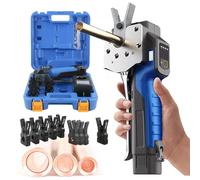 Electric flanging tool +clamp chuck in multiple sizes + carrying bag,45° eccentric tube forerunner tool with LED light,2 in 1 Metric and inches,for soft copper/aluminium/brass/mob tubes