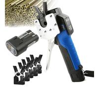 Electric Flaring Tool Kit- Copper Pipe Expander Tool- 45 Degree Eccentric Flaring Tool -1/4”-3/4” Single Flare Tool Tube Expander -Metric And Inch 2 In 1-5 Sec Fast Flaring 5pcsCollets