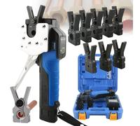 Electric Flaring Tool Kit for Copper and Aluminum Tubing - Multiple Chucks and Eccentric Expander for Effective Tubing Work