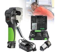 Electric Flaring Tool Set,Electric Copper Tubing Expander Powered by Lithium Battery,for Copper Pipe/Aluminum Copper Pipe Extension Tool-Metric and Imperial 2-in-1&Double Switches(8pcsCollets)