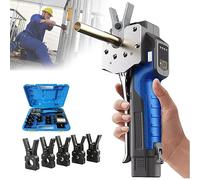 Electric Flaring Tool Set - Wireless 45° Eccentric Tube Flaring Device, Metric and Inch 2 in 1 with LED, Energy Efficient and Easy to Use