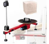 Electric Flat Stretch Film Wrapping Machine, Automatic Carton Wrapping Equipment, 30 RPM Speed, 40cm Turntable Diameter, Dual-Purpose Design