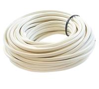 Electric Flex Cable, 3-Core 2.5mm, White, 3183Y Heater and Cooker Cable, 1 Metre