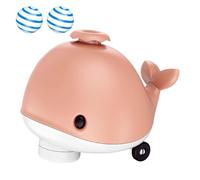 Electric Floating Ball Cat Toy - Whale Shaped Ball Blowing Toy,Pet Supplies, Flexible Wheels & Music Function, Cooling Fan, Balancing Blowing Games for Cats Kittens