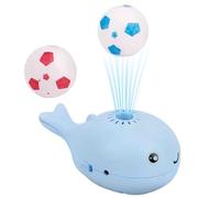 Electric Floating Blow Pipe Ball Toy, Whale Blowing Ball Interactive Toy for Cat, Teasing Bauble with 2 Bolus, Bladeless Design Motion Activated Whale Blower, for Indoor Cats Playing, Rechargeable