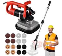 Electric Floor Grinder Polisher, 3600W Dual Handles with 12 Grinding Discs and LED Light, for Concrete Surface Grinding and Polishing