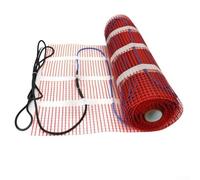 Electric Floor Heating Mat Kit with Digital Thermostat, 220V Radiant Underfloor Warming System for Bathrooms and Kitchens, PVC-Sheathed Silicone-Insulated(50cm*)