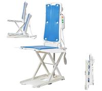 Electric Floor Lift Chair for Elderly, Lightweight Foldable Support, Assist Getting Up from Floor, Waterproof Bath Lift 300 lbs, Height Adjustable to 20"