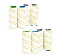 Electric Floor Roller Brush,Compatible for Karcher,Fc5 Fc7 Fc3 Fc3D Cleaner Accessories Robot Vacuum Cleaner Replacement Parts(8pcs Yellow)