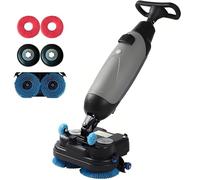 Electric Floor Scrubber 36V, Dual Tank 4.5L & 7.5L, 500W Brush Power, Professional Polisher for Tile & Concrete Surfaces