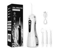 Electric Floss | Cordless Gum Irrigator Machine | Teeth Flossing Machine | for Home Bathroom Shower Countertop Apartment Dormitory Hotel Travel