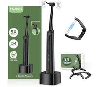 Electric Flosser for Teeth, 5 Speeds + 54 Refill Heads, Sonic Dental Floss Picks, Rechargeable, Gliding Floss Sensitive Gum Care, Water Flosser Alternative, Power Flosser for Teeth Flossing for Adults