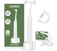 Electric Flosser for Teeth, 5 Speeds + 54 Refill Heads, Sonic Dental Floss Picks, Rechargeable, Gliding Floss Sensitive Gum Care, Water Flosser Alternative, Power Flosser for Teeth Flossing for Adults