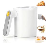 Electric Flour Sifter Machine, Battery Operated 1L Stainless Steel Handheld Fine Mesh Flour Shaker Cooking Baking Tool Flour Sieve for Baking