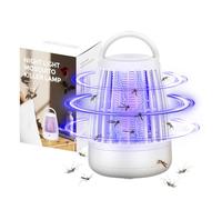 Electric Fly Killer Portable Mosquito Killer Lamp Rechargeable Bug Zapper with Night Light, Electric Fly Zapper Insect Pest Flying Control for Indoor Outdoor Backyard Camping Bedroom