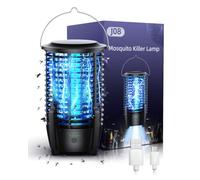 Electric Fly Zapper, 3600mAh Rechargeable Fly Killer Bug Zapper, 2 in 1 UV Mosquito Killer Lamp with LED Light, Portable Mosquito Zapper Insect Trap for Home Indoor Outdoor Camping Backyard
