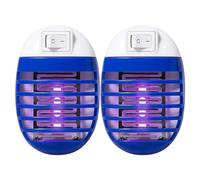 Electric Fly Zapper mosquittos Killers Lamp - High Powered Fly Catcher | 2 Electric Fly Trap Lamp with Led Light | Blue Light Fruit Fly Traps Indoor | Plug in Mosqiuto Trap for Home Indoor