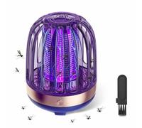Electric Fly Zapper, Rechargeable Mosquito Killer Lamp | Quiet Bug Zapper with Multi-Spectral UV Light, CO2 & Body Heat Simulation | Child-Safe Fly Traps Indoor for Home Use, Garden
