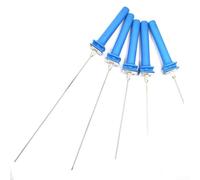 Electric Foam Cutter Pen with Hot Wire for Polystyrene - 300°C Heating in 10 Seconds, Anti-Slip Ergonomic Handle, Iron Construction, Blue Handle, Compatible with 6-12V Power Supply