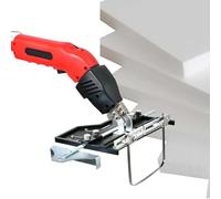 Electric Foam Cutter with Slotting and Groove, Professional Styrofoam Cutting Tool, Air Cooled Hot Blade Heats in 5-8s, Max 500°C, Includes Straight and Bendable Blades, 250W 16CM Width
