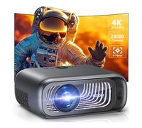 [Electric Focus/Auto Keystone] FUDONI Projector with WiFi 6 and Bluetooth Dual-way, 650ANSI Native 1080P 4K Support Outdoor Movie Projector Max 300'' Display, for iOS/Android/TV Stick/HDMI/USB/Laptop
