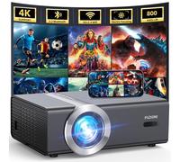 [Electric Focus/Auto Keystone] WiFi Bluetooth Projector Compatible with Native 1080P 20000L 4K, FUDONI Projector for Home Theater up to 300 inches, for