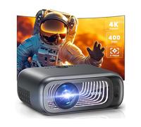 [Electric Focus/High Brightness] FUDONI Projector with WiFi and Bluetooth, Native 1080P Real 400 ANSI Lumen, Outdoor Movie Projector Max 300'' Display, for iOS/Android/TV Stick/HDMI/USB/Laptop