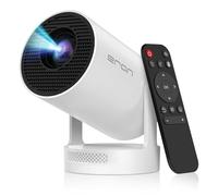【Electric Focus】Mini Portable Projector with 4K Support, Bluetooth 5.4 WIFI6, 5watt Sound Base Speaker, 260 ANSI, Android 11, 210° Rotation , Auto Keystone Correction Video Projector HY300 Ultra