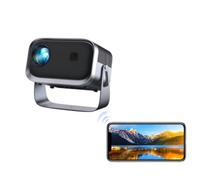 Electric Focus Mini Projector 4K Supported, 200ANSI Portable Projecteur with WiFi6&Bluetooth 5.2 Movie Projector for PC/Phone