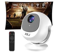 [Electric Focus] XBJ 360 Portable Projector, Support 4K 1080P 300 ANSI Mini Projector with Wifi and Bluetooth, Auto Keystone Movie Projector, Proyector Portátil, Perfect for Movie Nights, White